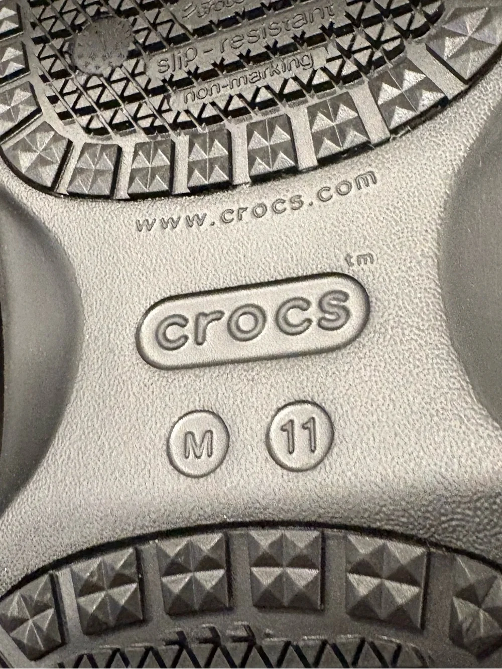 NWT CROCS On The Clock Work Slip-On Black Men’s 11 Slip Resistant Shoes